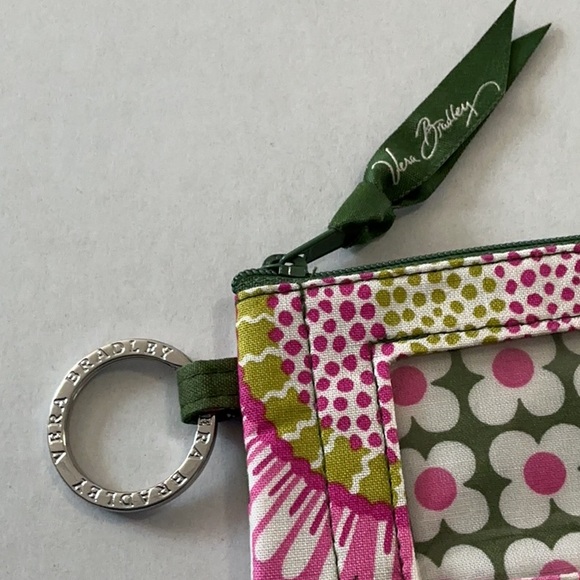 Vera Bradley Olivia Park Pattern ID Holder with Keyring - Picture 3 of 3